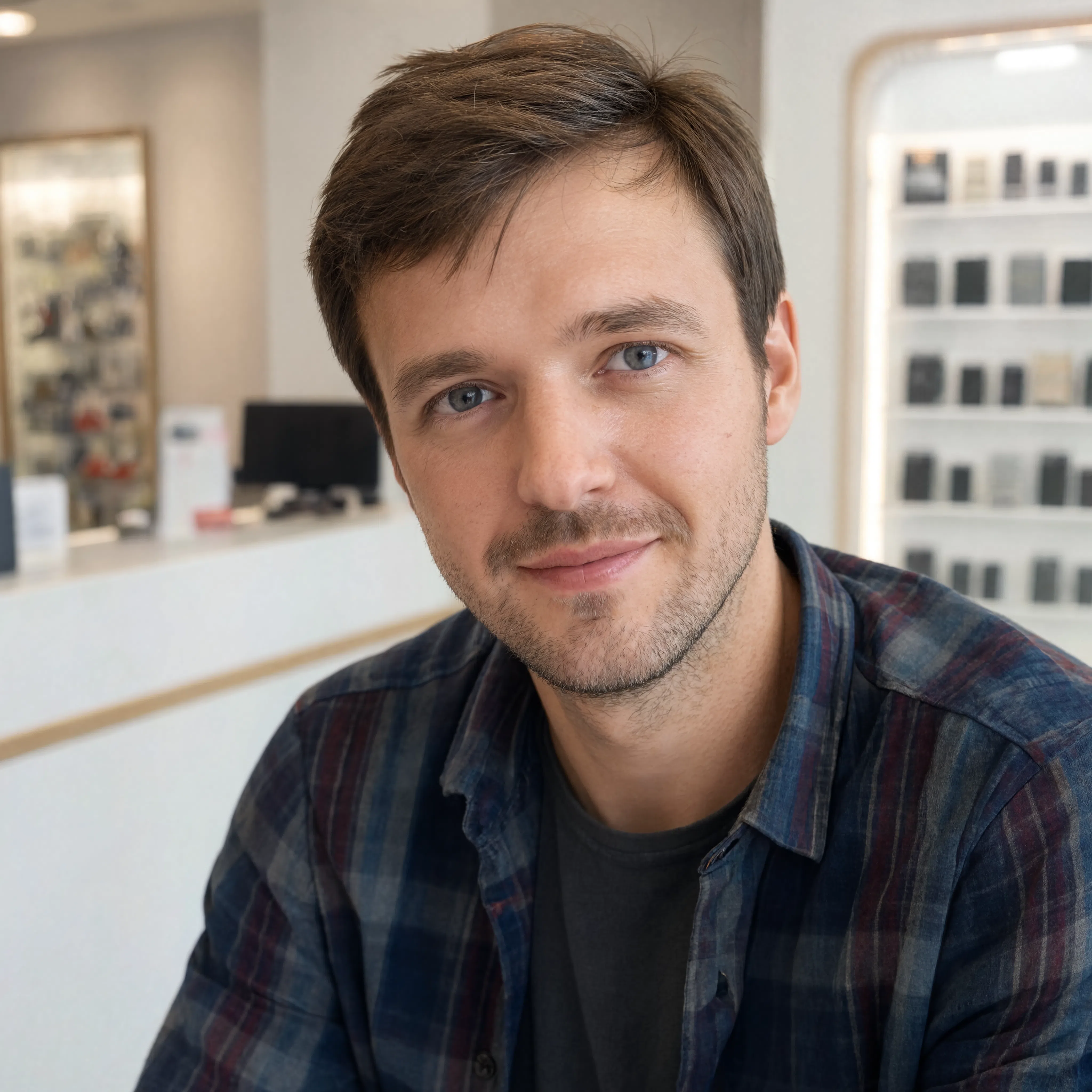 Tom_ smiling_ repair shop